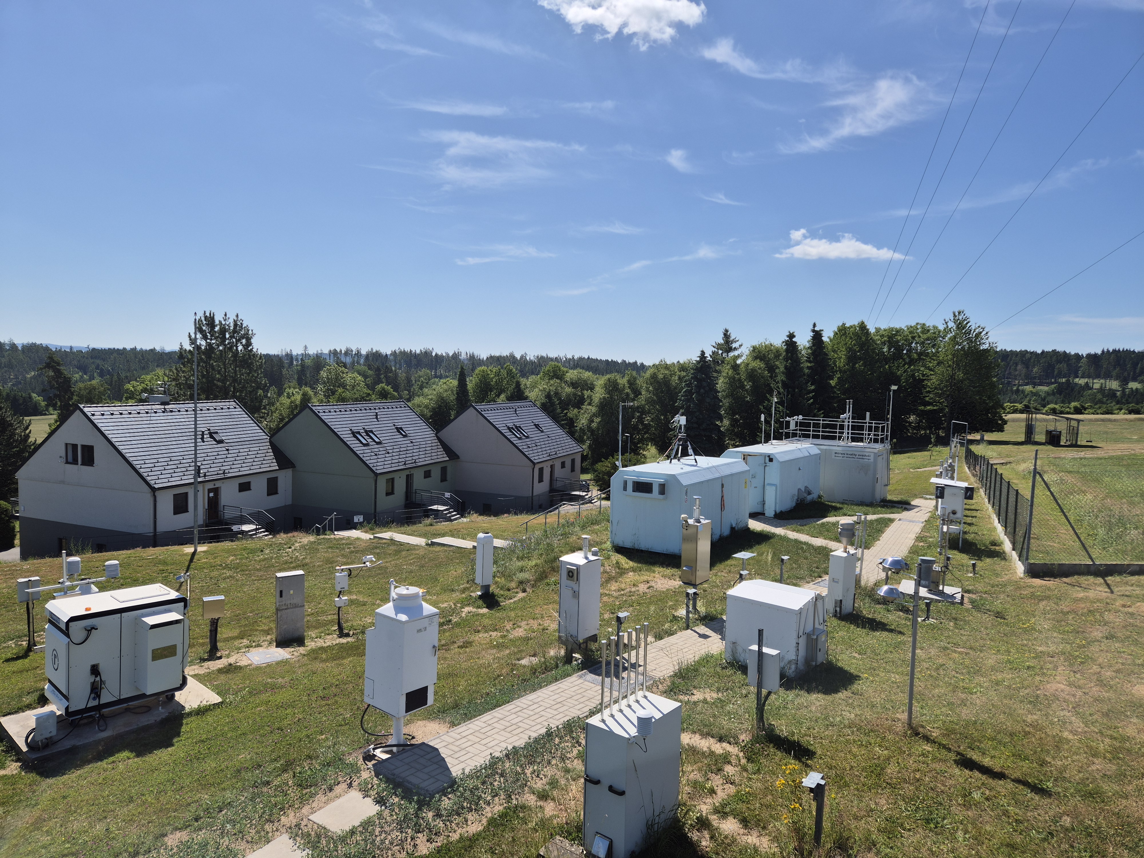 celkový pohled na observatoř Košetice